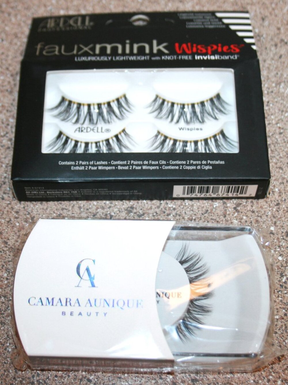 Lot Ardell Faux Mink Wispies False Lashes & Camara Aunique Handcrafted Mary Lash